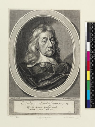 Sir William Sanderson, 1658 by William Faithorne
